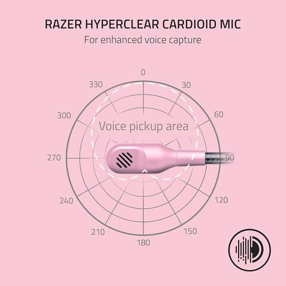 RAZER BLACKSHARK V2 X GAMING - ROSE - Image 6