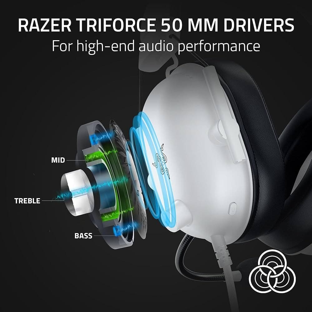 RAZER BLACKSHARK V2 X GAMING - BLANC - Image 8