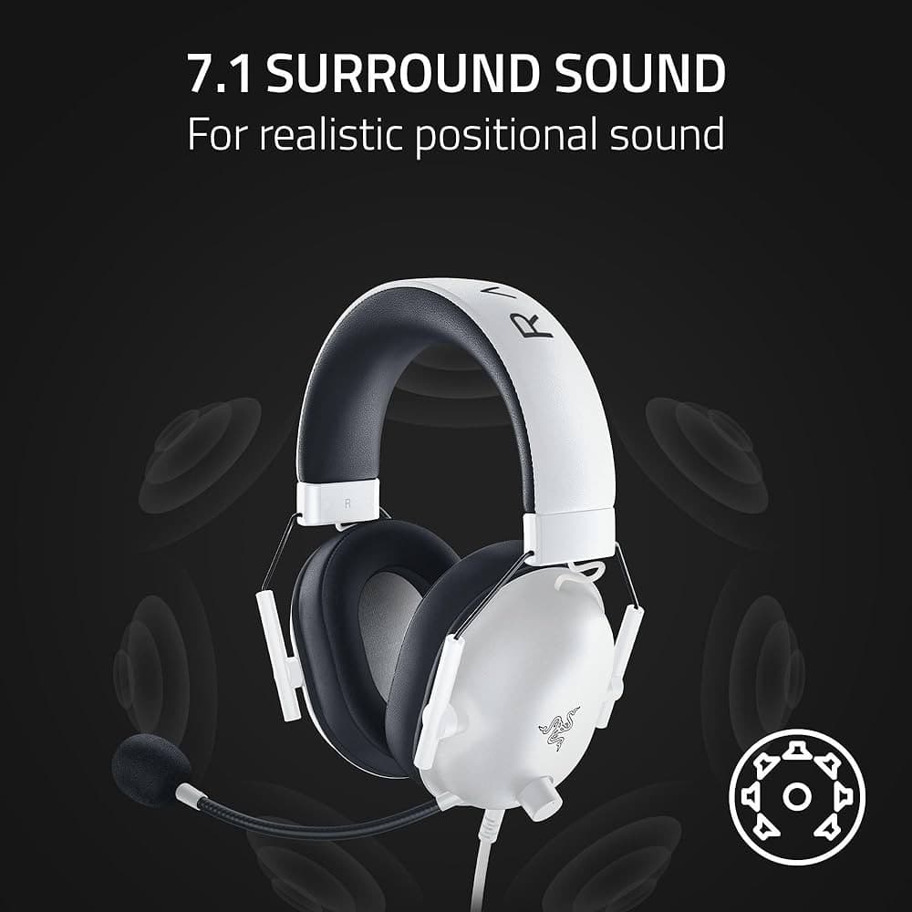 RAZER BLACKSHARK V2 X GAMING - BLANC - Image 4