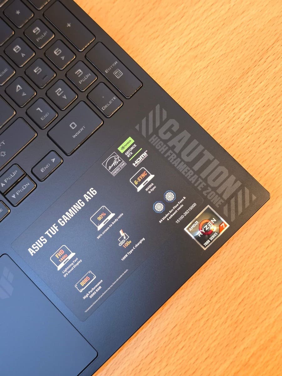 ASUS TUF GAMING A16 FA607NUG - Image 10