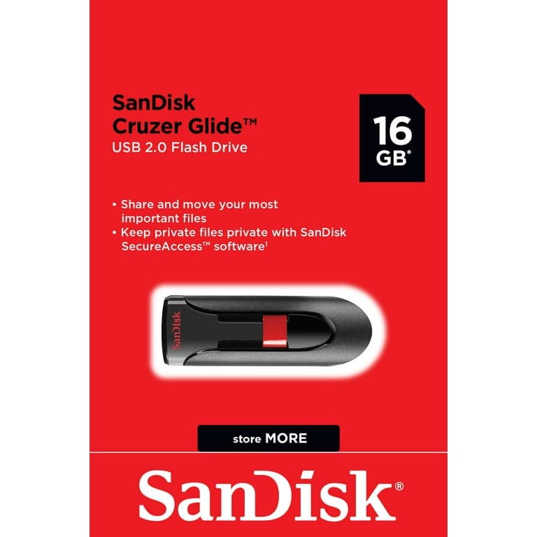 Clé USB SanDick Cruzer Glide 3.0 - 16 Go